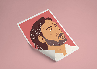 Riso Portrait Print illustration portrait riso