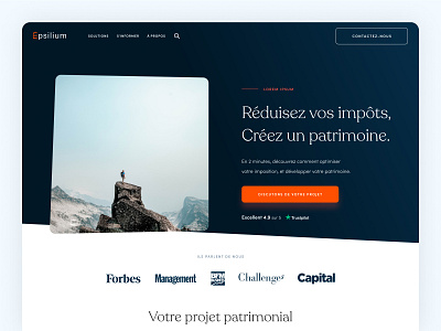 Tax optimization website - UX/UI app art direction design direction artistique mobile product design ui design ux design web