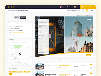 Construction app - UX/UI art direction batiment construction design direction artistique ui ui design ux design website