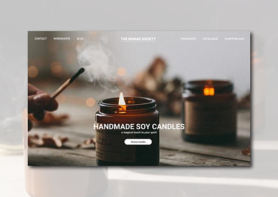 The Nomad Society design flow graphic design landing page ui user experience user interface web webdesign webpage