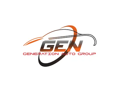 GENERATION AUTO GROUP app logo design graphic design lettermark logo logo typography vector
