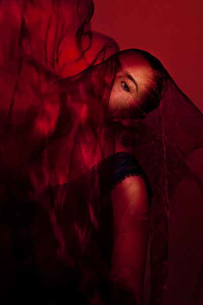 The Veil #1 design organza photography self portrait