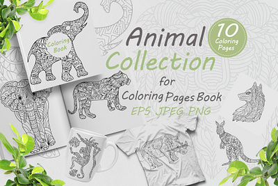 Animal collection for coloring book animals book cololing book coloring design folk graphic design icon illustration vector