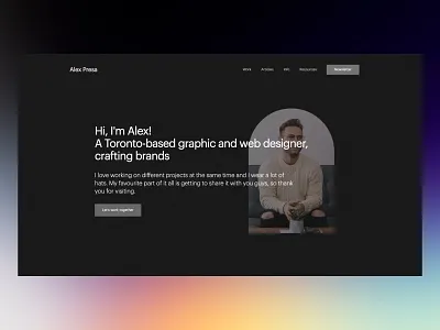 APS® | Alex Presa Studio - S22 Hero - Website Design clean grid hero section minimal web design minimial navigation typography ui ui design uiux ux ux design web web design website website design
