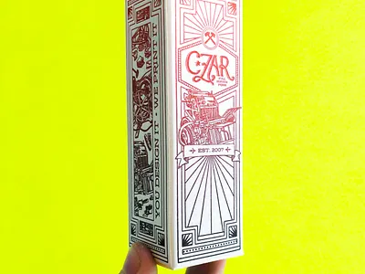 Czar Press Package Design branding color czar design graphic graphic design heidelberg illustration letterpress logo packaging paper print print design prop propaganda split fountain tuck box vector