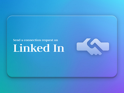 Linked In Thumbnail branding card connection glassmorphism graphic design illustration linked in linked in thumbnail linkedin networking real shadows thumbnail