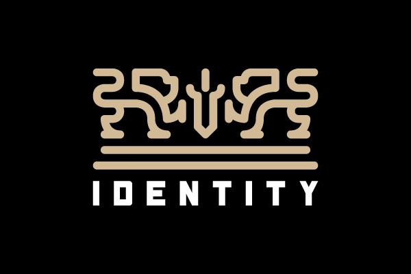 Example of Simple Logo Of Lion And Sword,