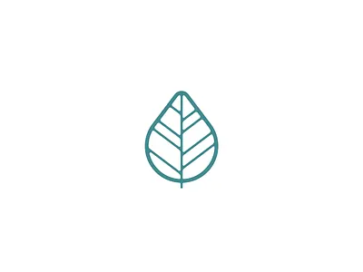 Leaf Drop branding drop eco ecology flora forest identity illustration leaf leaves logo minimal nature simple tree water