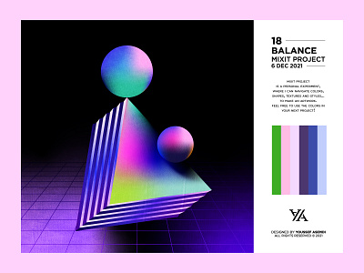 BALANCE - 18 3d abstract balance brand branding design graphic design identity illustration minimal pattern perspective shapes system ui