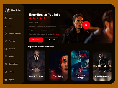 TV app adobe xd dailyui dailyui025 dailyui25 design tv app ui