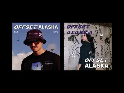 Streetwear Clothing Brand & Identity - Offset Alaska bold brand identity branding casual streetwear clothing clothing brand design designer display font display logo female designer logo design logo font small business logo streetwear typography logo