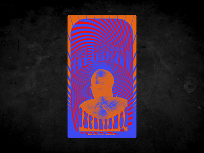 Feudal Psychadelic Poster branding design illustration typography