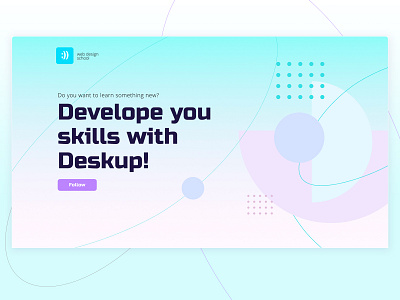 Landing page Deskup 2021design concept design landing landingpage typography ui ux vector webdesign
