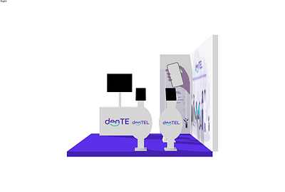 Dentel Trade Show Rendering 3d branding design