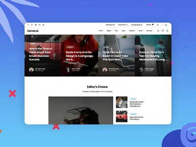 Osmond - Ecommerce Magazine WordPress Theme | Hero Header agency animation blog branding carousel clean design illustration logo news posts premium responsive shop simple slider themeforest ui visual website
