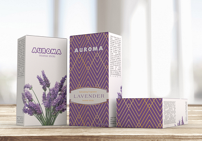 Product Package Design - AUROMA design illustration packaging