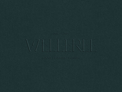 Welleree Luxury Jewelry brand branding branding identity creative direction emboss high end brand jewellry brand jewellry logo jewelry brand jewelry branding logo logo design luxury brand luxury jewelry brand luxury logo visual identity