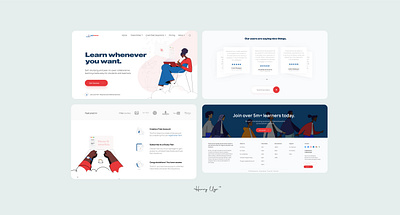 Passnownow (E-learning website design) e learning e learning website educational website illustration students website ui uiux web design website design
