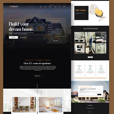 REAL ESTATE WEBSITE DESIGN design designing illustration ui ui design vector web ui website design