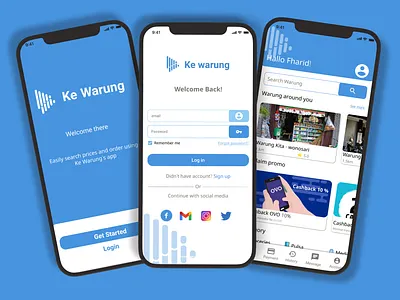 Ke Warung Design App app branding graphic design ui