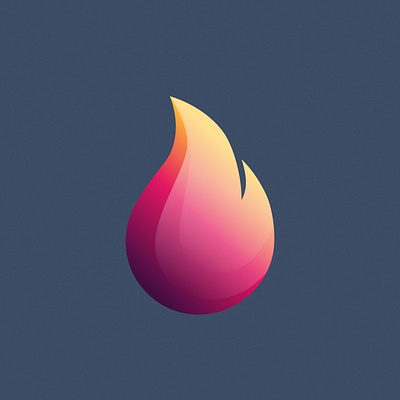 Little Flame affinity designer designer digital digital collage fire flame illustration logo ui