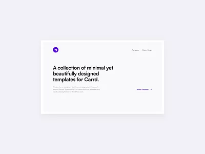 Landing Page landing page minimal theme website