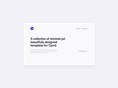 Landing Page landing page minimal theme website