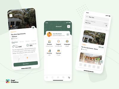 UrHom - Booking app Ui Kit app booking capi chat creative design hotel illustration mobile payment sketch travel ui ui kit