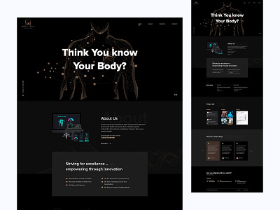 Body Tech - 360° Health Analyzer Website clean ui clinic doctor health health analyzer healthcare interaction landing page medical medicine minimal modern product shah alam trendy typography ui uiux ux web site