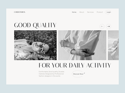 Cordoshion - Hero Section branding design fashion interface landing page ui ui design web design website