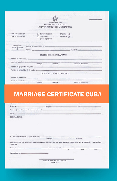 Marriage Certificate Template Cuba marriage certificate cuba marriage certificate template