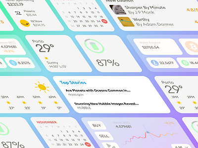 Widgets Widgets Widgets! apps branding colors creative creative agency design development graphic design logo software ui uidesign vector widgets