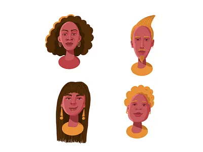Avatars avatar avatars character character design creative design flat illustration graphic design illustration illustrations procreate procreate design simple avatar