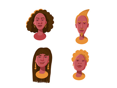 Avatars avatar avatars character character design creative design flat illustration graphic design illustration illustrations procreate procreate design simple avatar