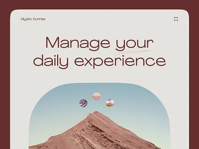 Mood Setting Audio App - Landing audio audio app audio application calm clean daily ui design landing page magic minimalistic mobile application mood mood application mood audio music mystery relax ui ux