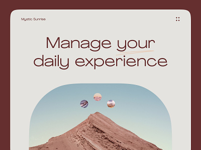 Mood Setting Audio App - Landing audio audio app audio application calm clean daily ui design landing page magic minimalistic mobile application mood mood application mood audio music mystery relax ui ux