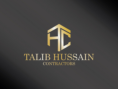 THC "Talib Hussain Contractors" branding design illustration typography