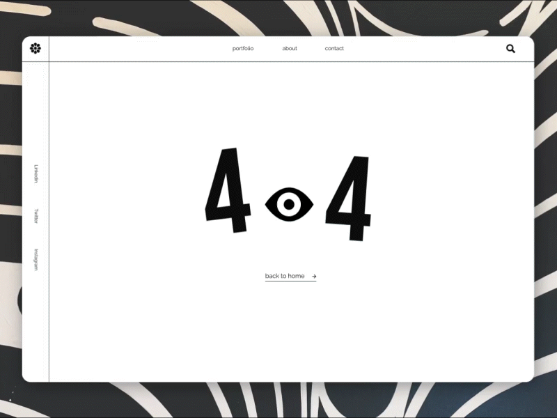 DailyUI 008 - 404 page 008 animation dailyui dailyui008 digitalart graphic design ui ux uxui uxuidesigner visual art visual design webdesign