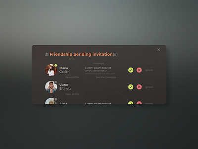 Pending Invitation figma ui ux