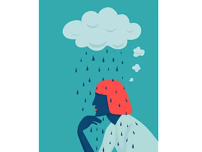 Negative thoughts adobe illustrator conceptual conceptual illustration contrast editorial editorial illustration flat illustration illustration illustrations vector vector illustration vectors visual communication