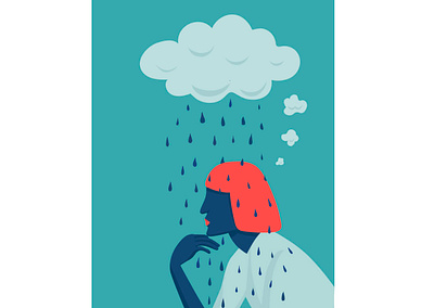 Negative thoughts adobe illustrator conceptual conceptual illustration contrast editorial editorial illustration flat illustration illustration illustrations vector vector illustration vectors visual communication