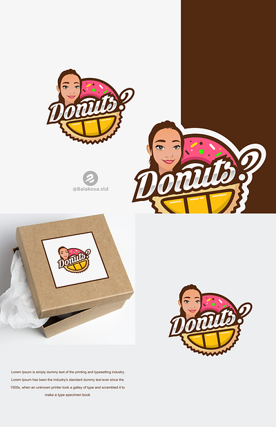 Donuts logo branding graphic design illustration logodesign vector