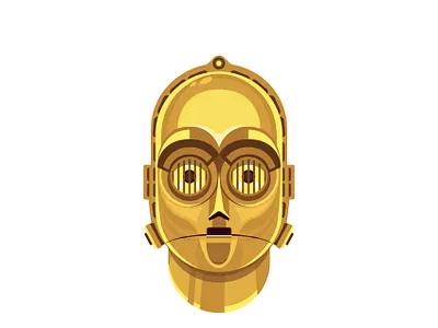 C-3PO art character design hero illustration illustrator starwars vector