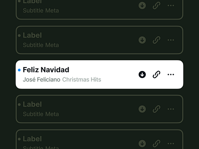 Music App – Track List Item android app audiobook component data design system ios music podcast song track ui