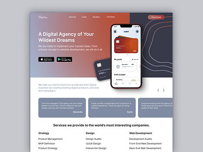 Creative Digital Agency agency banners brand guidelines charts digital homepage landing landing page marketing smm ui uiuxdesign ux web web design webdesign website