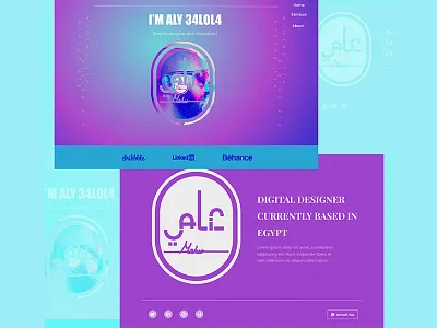 My First Attempt For Personal Website branding design landing logo personal ui web webdev