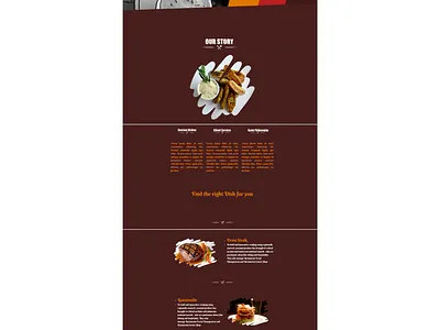 Restaurant Landing Page branding food identity resturant webbuild webdesign websites