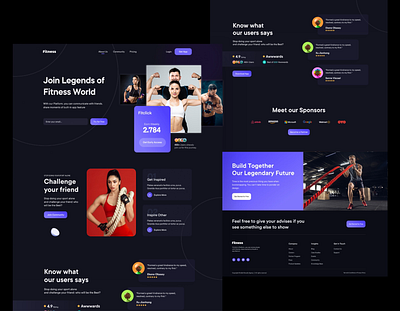 Fitness Web UI fitness fitness web ui fitness website design gym gym website helth website ui uiux design web ui web ui design wesite workout