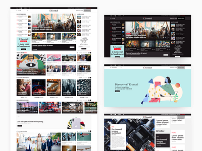 Magazine Website - L'Eventail Magazine adobe xd clean design magazine minimal ui ux web website