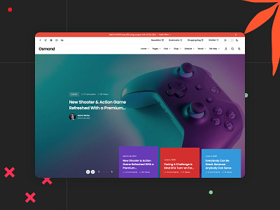 Osmond - Ecommerce Magazine WordPress Theme | Hero Slider agency animation blog branding carousel clean design digital illustration logo minimal news posts premium shop showcase simple slider store ui